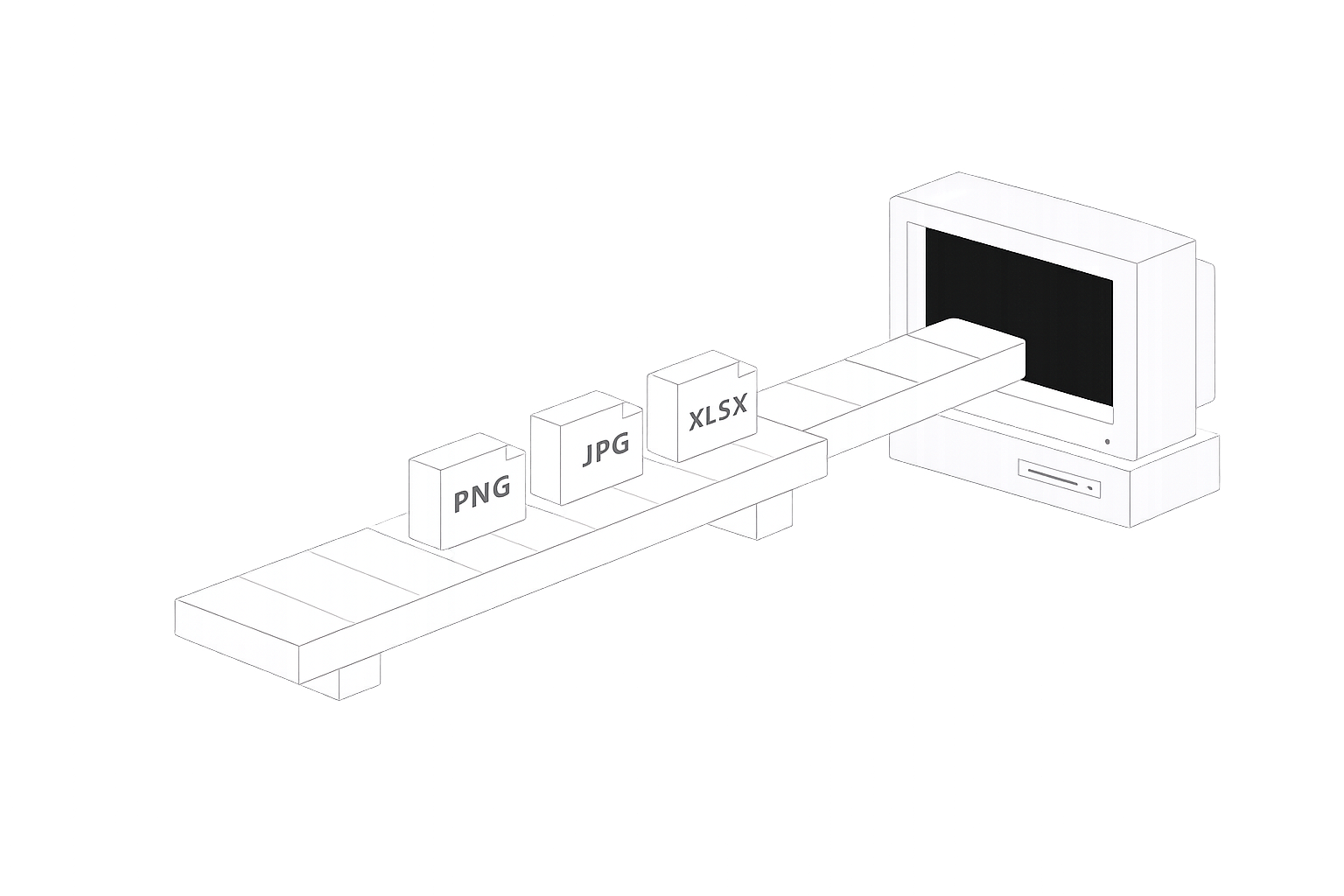 Supported file types: PDF, JPG, XLSX