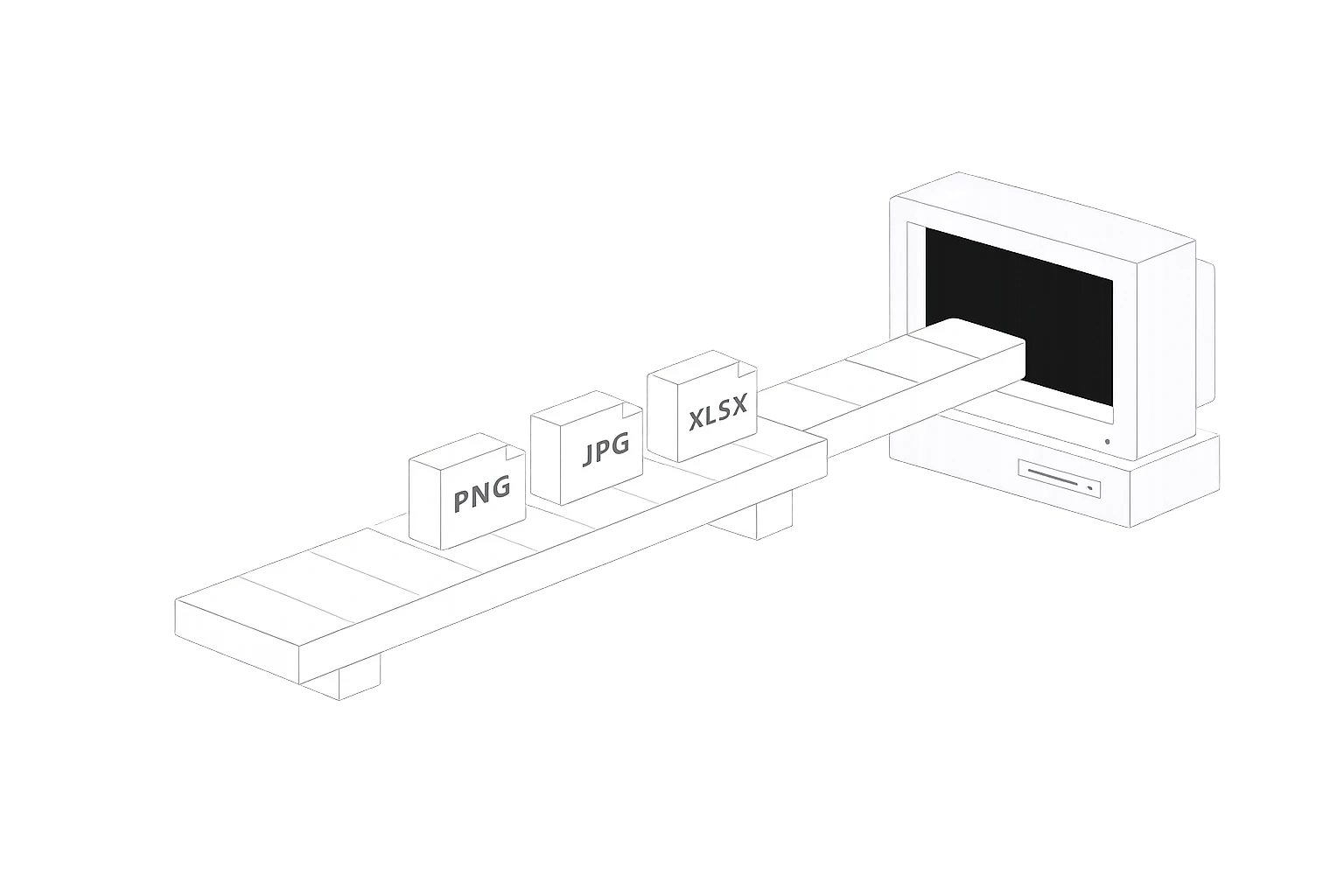 Supported file types: PDF, JPG, XLSX